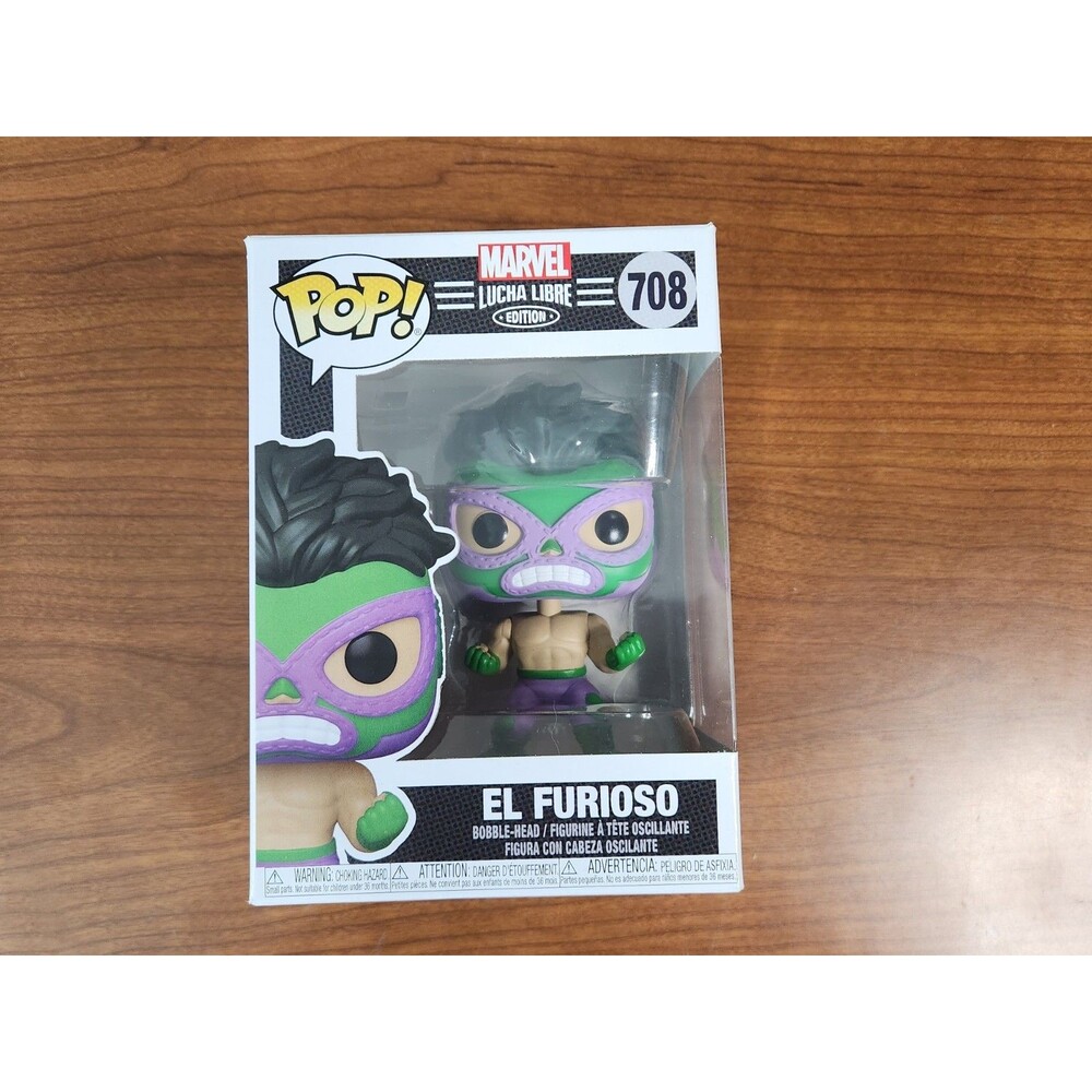 Pop! Marvel: Lucha Libre El Furioso (Hulk) Open Box
